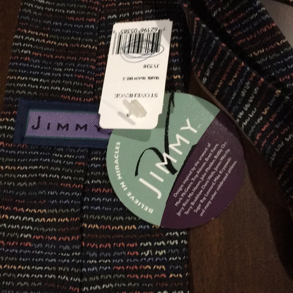Jimmy V Stonehenge NWT Silk Tie - Picture 3 of 6